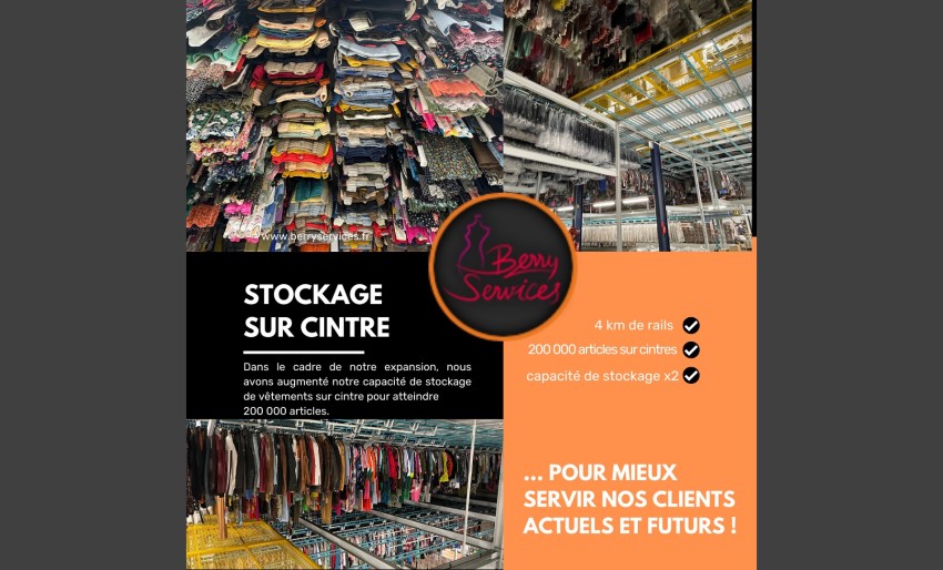 Berry Services double sa capacité de stockage sur cintre