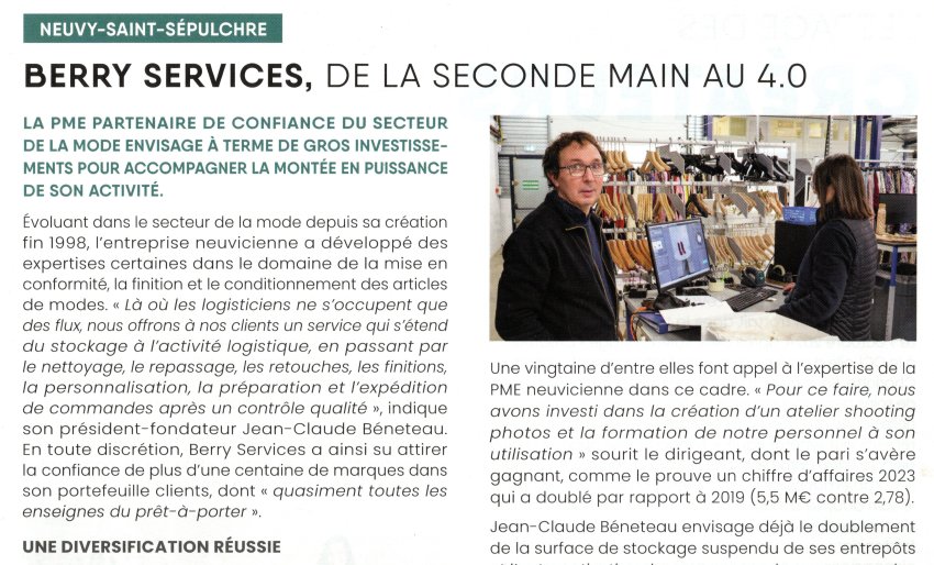 Berry Services, from second hand to 4.0