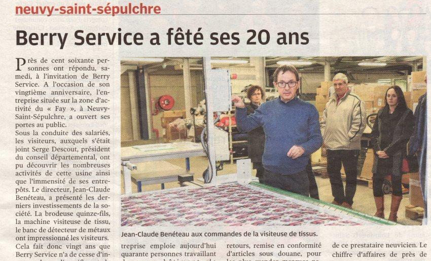 Berry Services a fêté ses 20 ans