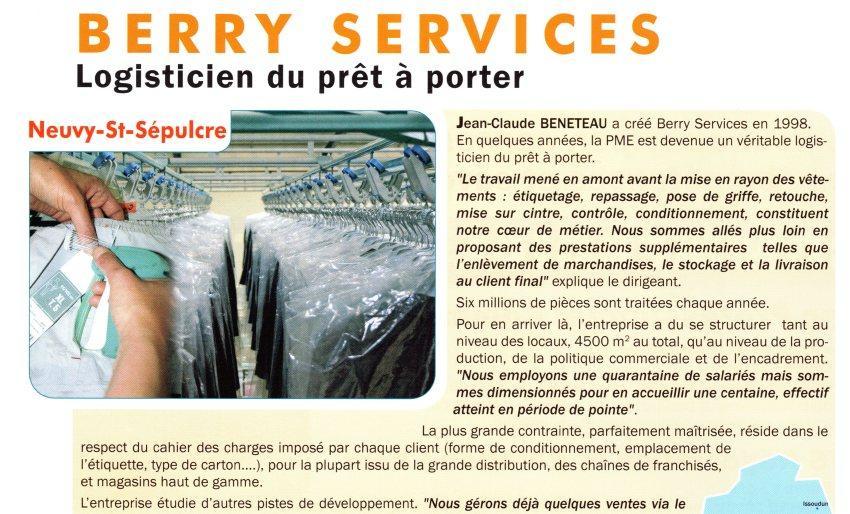 Berry Services logisticien du prêt-à-porter