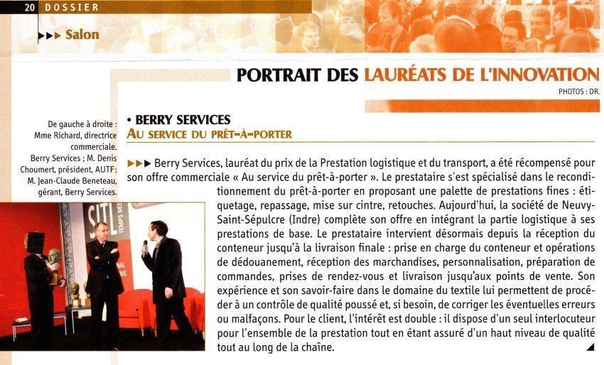 Berry Services au service du prêt-à-porter