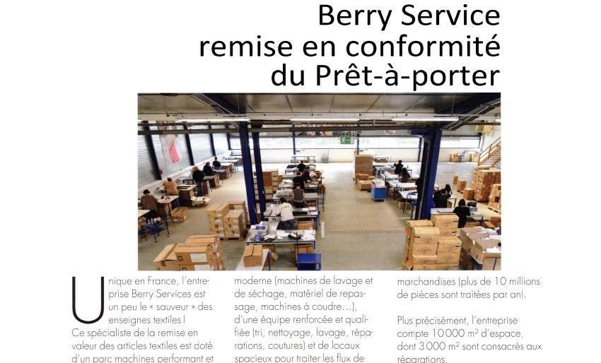 Berry Services bringing into compliance of ready-to-wear