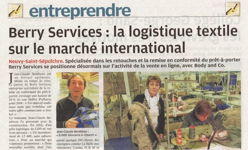 Berry Services : la logistique textile sur le marché international