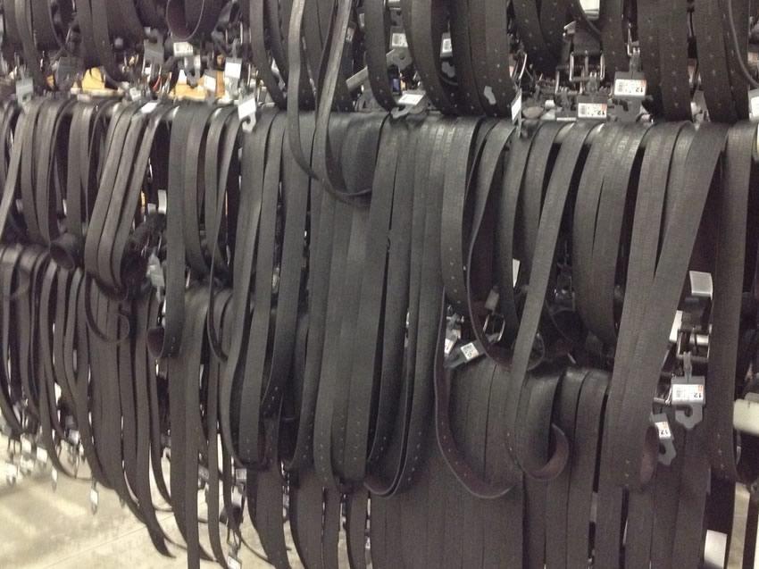 Airing leather belts