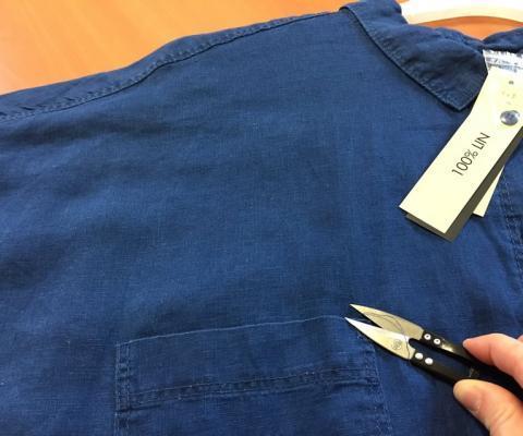 Thread trimming linen items